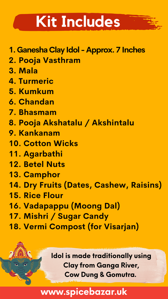 Ganesh Pooja Samagri Kit List SpiceBazar